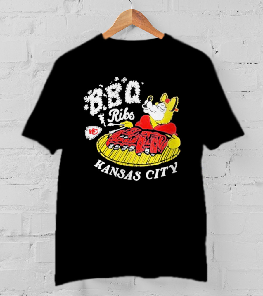 BBQ Ribs Kansas City Chiefs BBQ Dog Kansas City T-Shirt