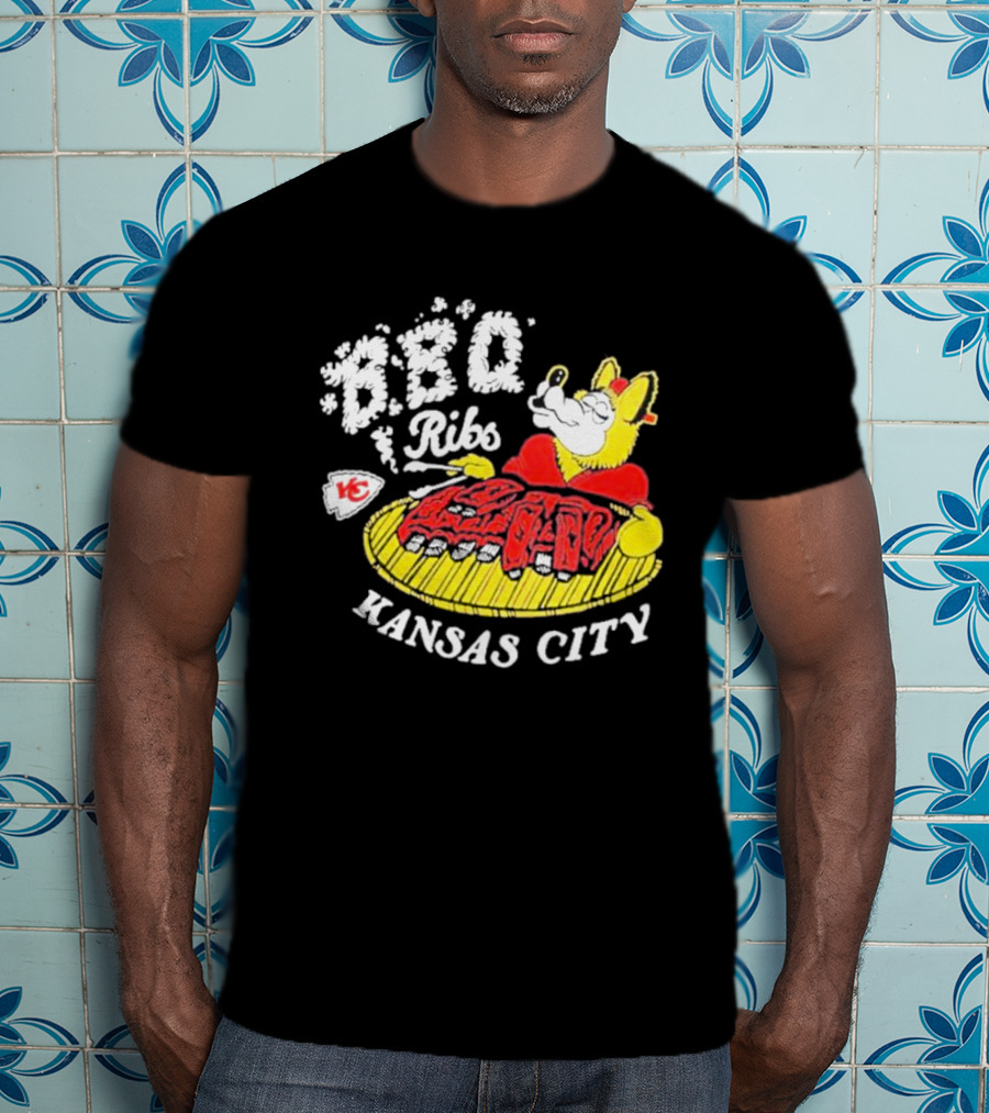 BBQ Ribs Kansas City Chiefs BBQ Dog Kansas City T-Shirt