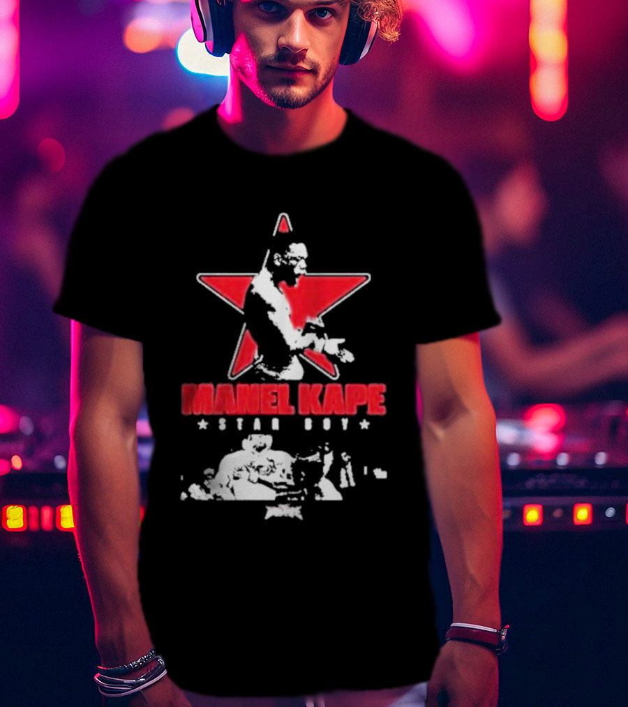 Manel Kape Star Boy Full Violence Red Star Iconography T-Shirt