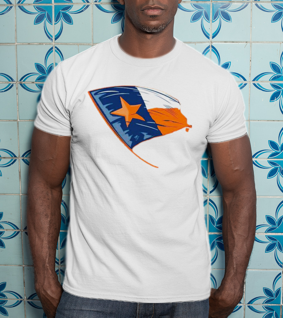 Houston State Flag Texas Colors And Star T-Shirt