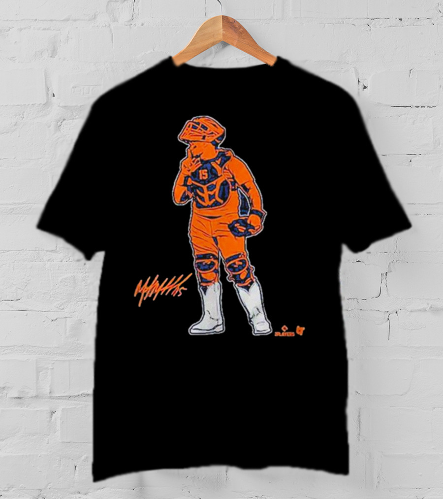 Martin Maldonado Catcher 15 Splashes Art Silver Boot Winner T-Shirt
