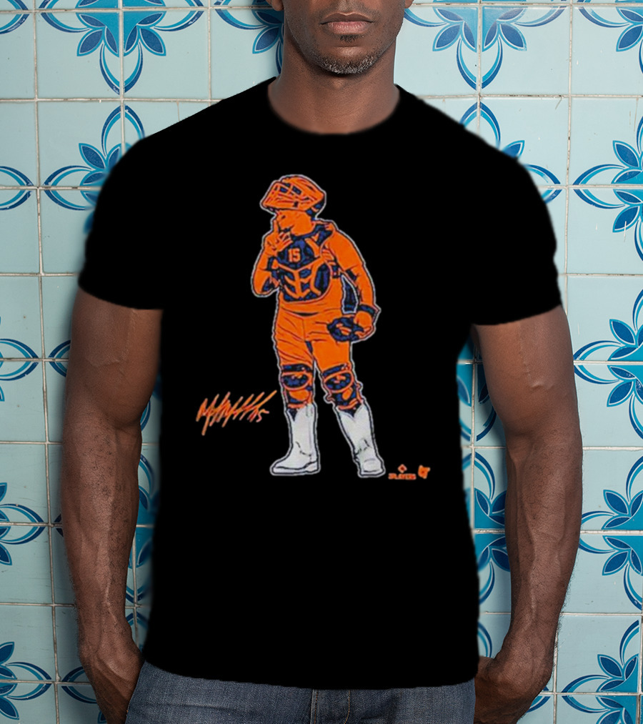 Martin Maldonado Catcher 15 Splashes Art Silver Boot Winner T-Shirt
