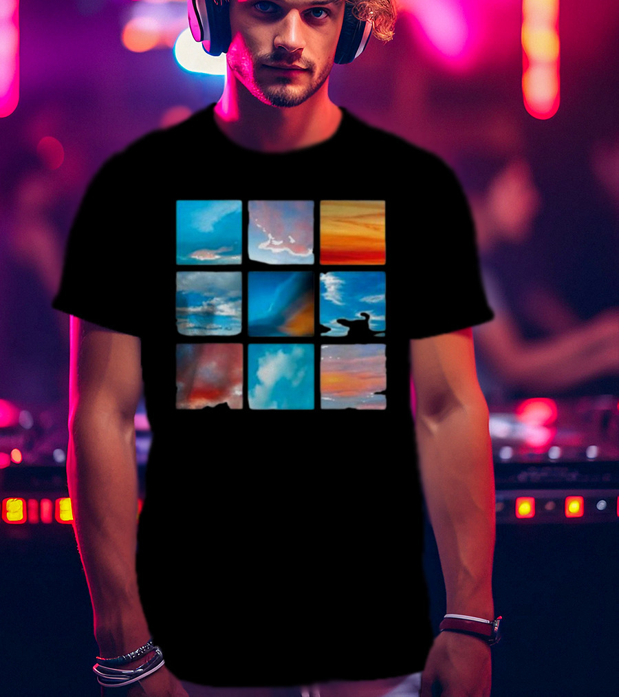Sunsets And Skies Colorful Sky Panels T-Shirt