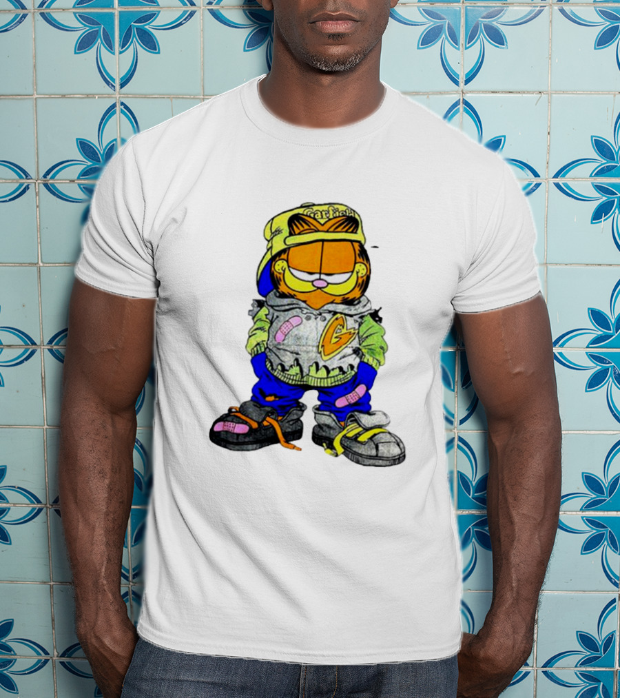 Garfield Hip Hop Street Style Hoodie Cap Sneakers T-Shirt