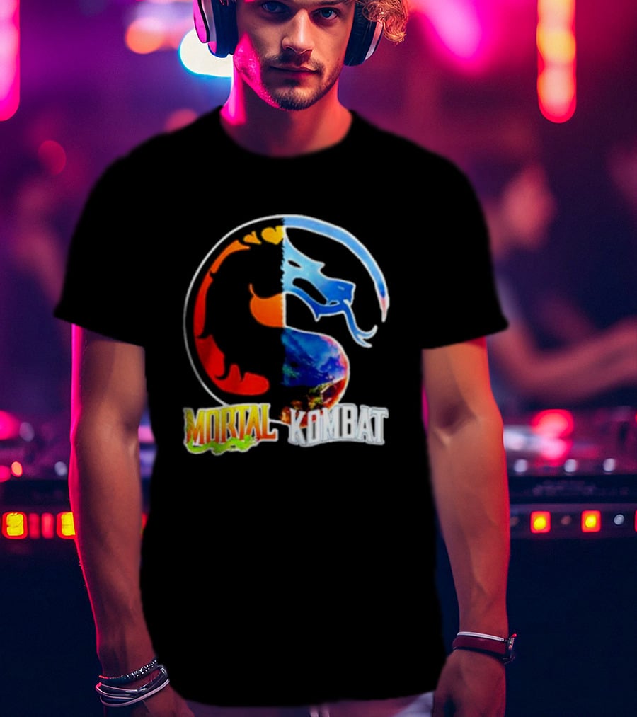 Mortal Kombat Dual-Color Dragon T-Shirt