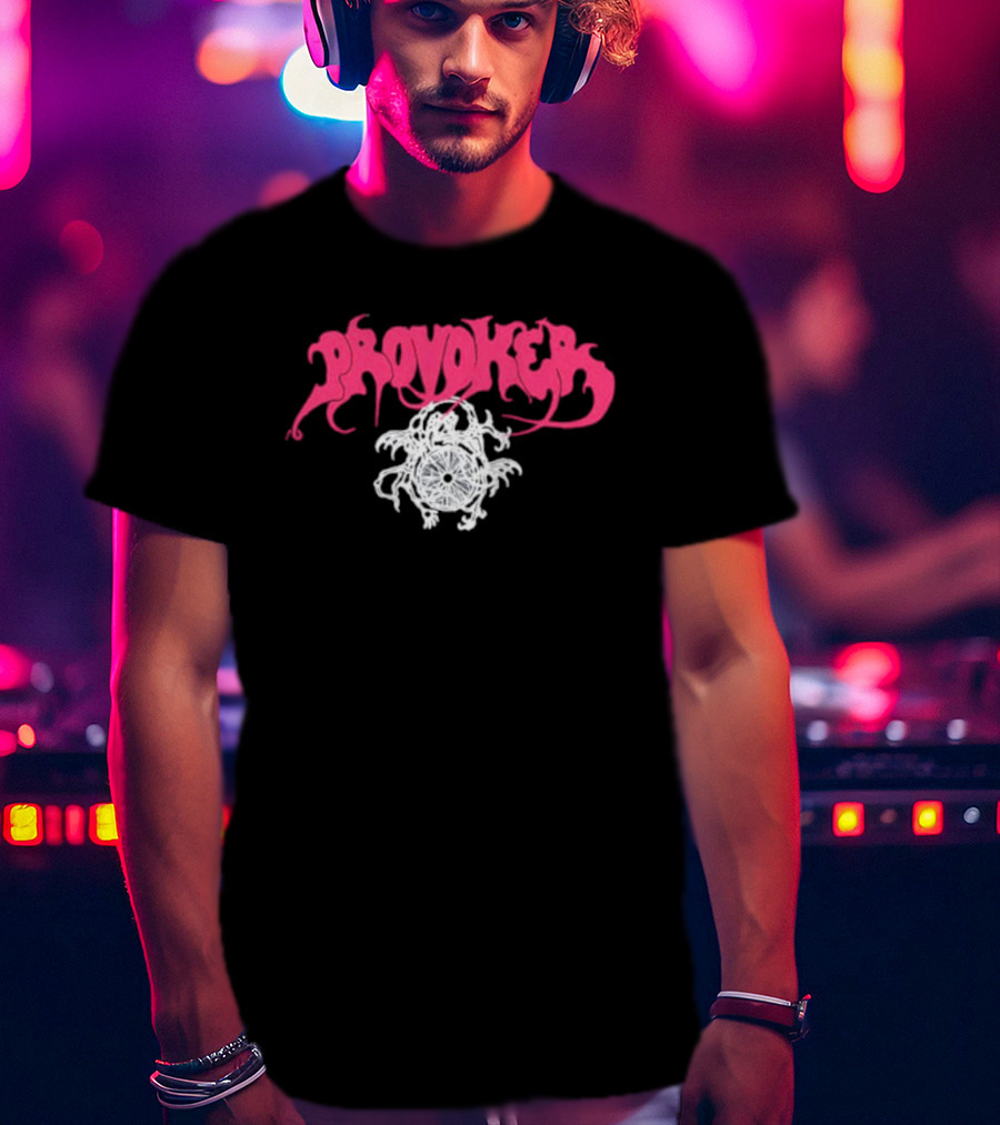 Provoker Demon Compass Wheel Emblem T-Shirt