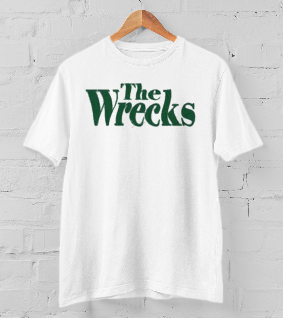 The Wrecks Green Text T-Shirt