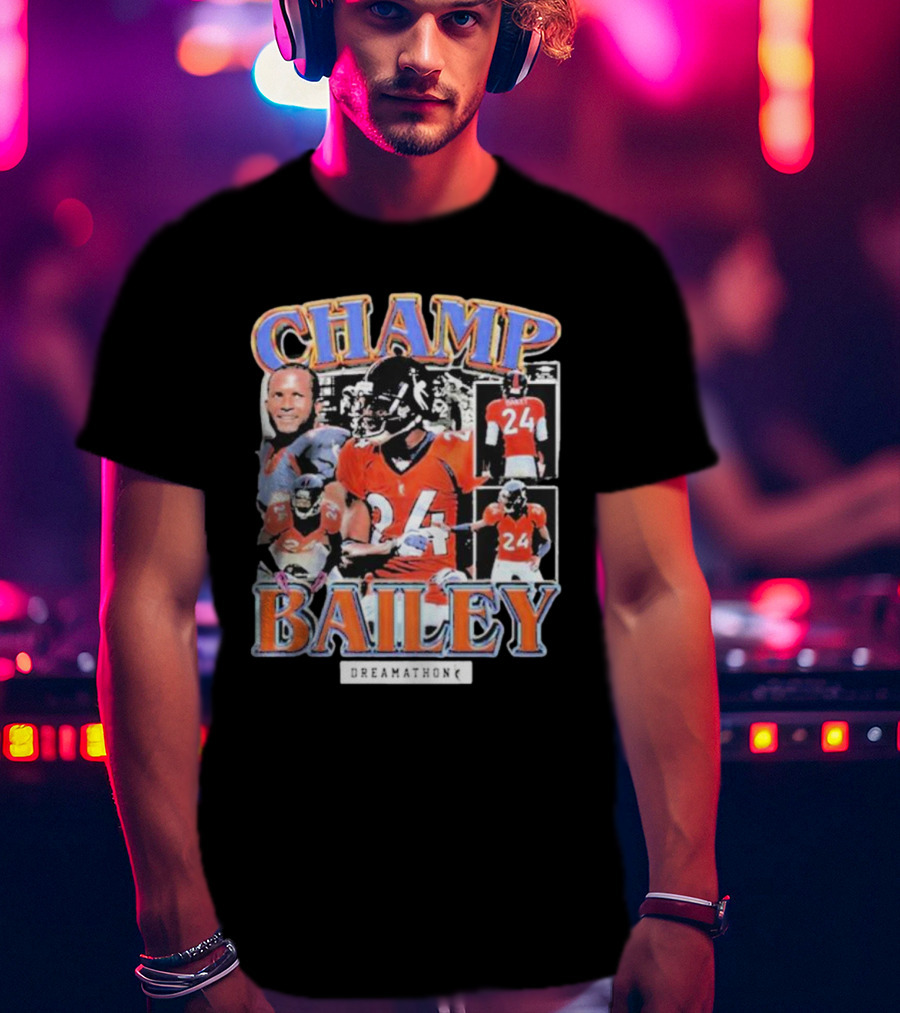 CHAMP BAILEY DREAMATHON NFL 24 T-Shirt