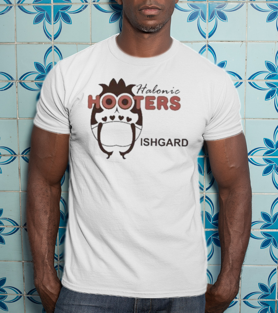 Gail Halonic Hooters Ishgard Gaming Crossover Fandom T-Shirt
