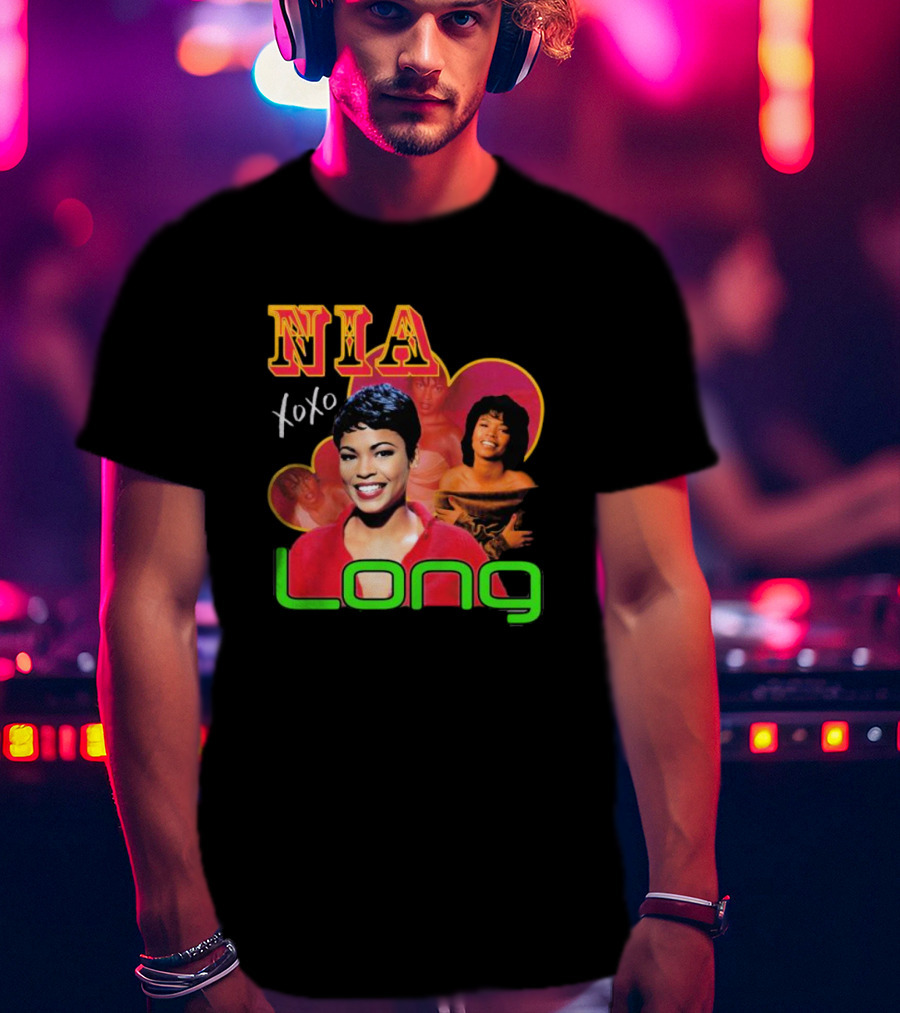 Nia Long Xoxo 90s Nostalgia Collage T-Shirt