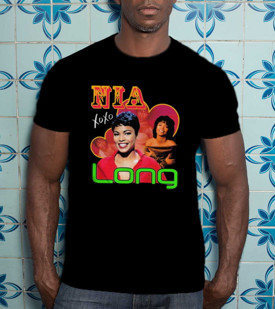Nia Long Xoxo 90s Nostalgia Collage T-Shirt