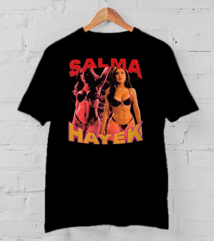 Salma Hayek Retro Style Double Image T-Shirt