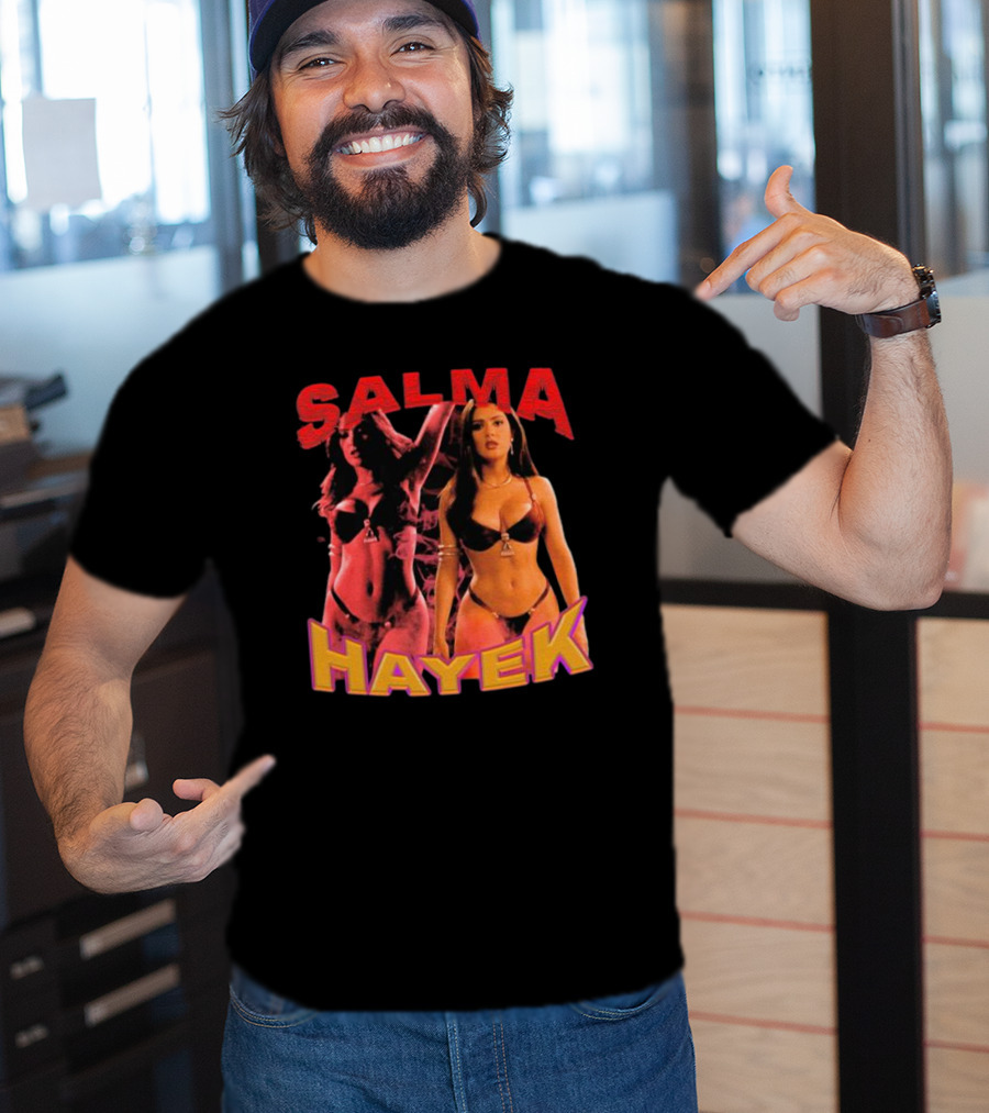 Salma Hayek Retro Style Double Image T-Shirt