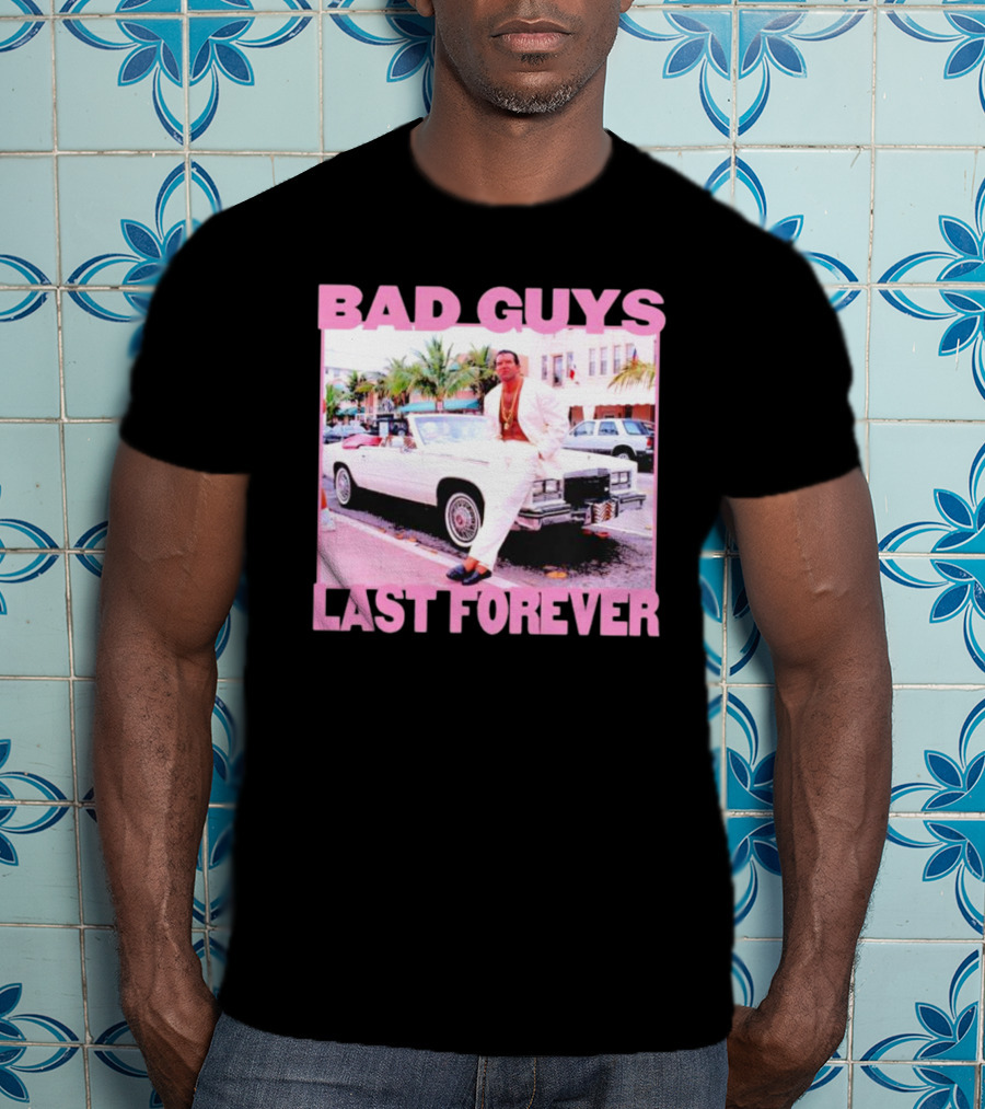 Scott Hall Bad Guys Last Forever Retro Miami Vibe T-Shirt