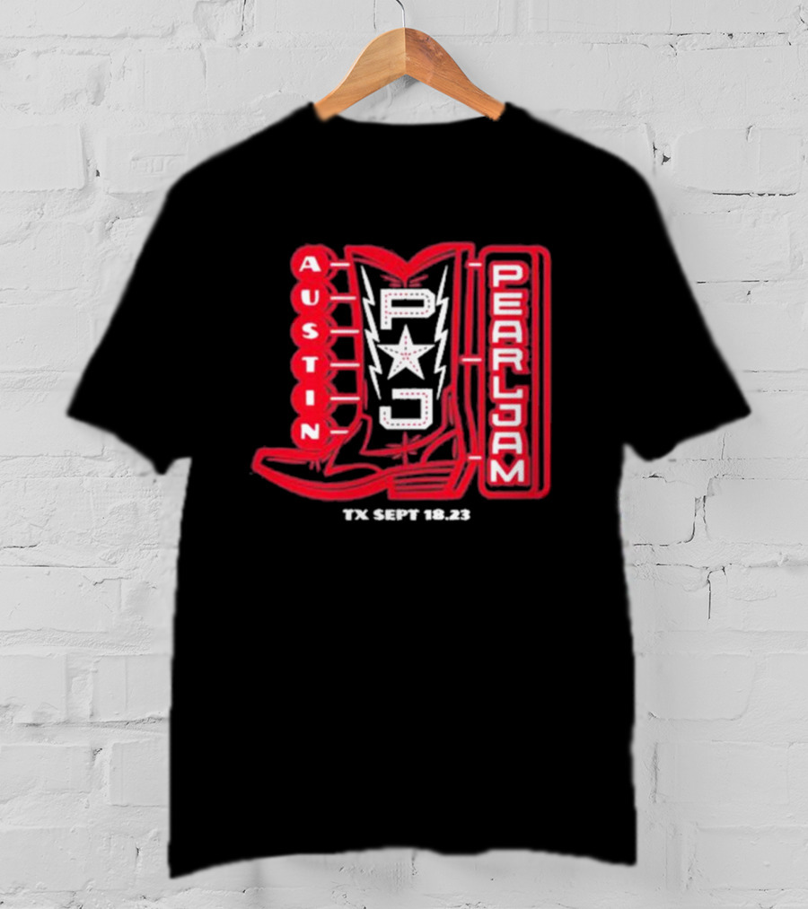 Austin Pearl Jam PJ Star TX Sept 18.23 T-Shirt