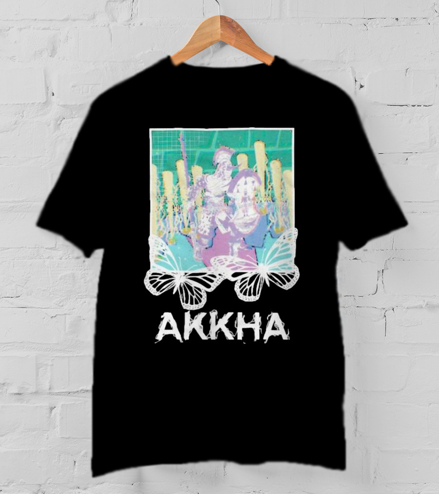 Akkha Warrior With Butterflies And Spartan T-Shirt