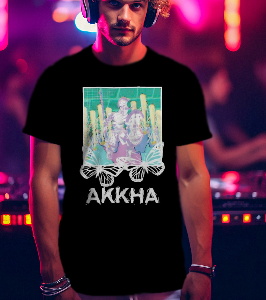 Akkha Warrior With Butterflies And Spartan T-Shirt