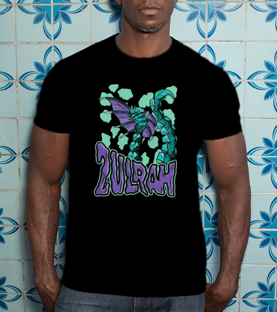 Zulrah Serpent Dragon Purple And Teal Fantasy T-Shirt