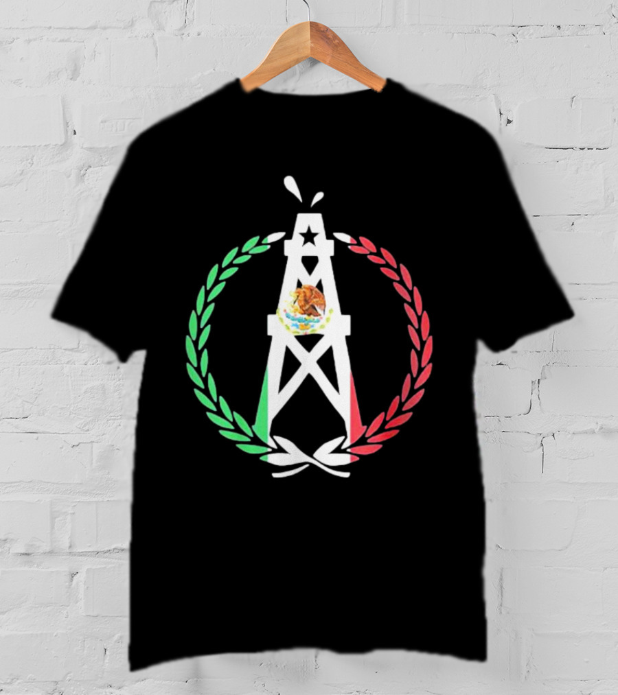 Paul Wall Mexico Flag Oil Rig Emblem T-Shirt