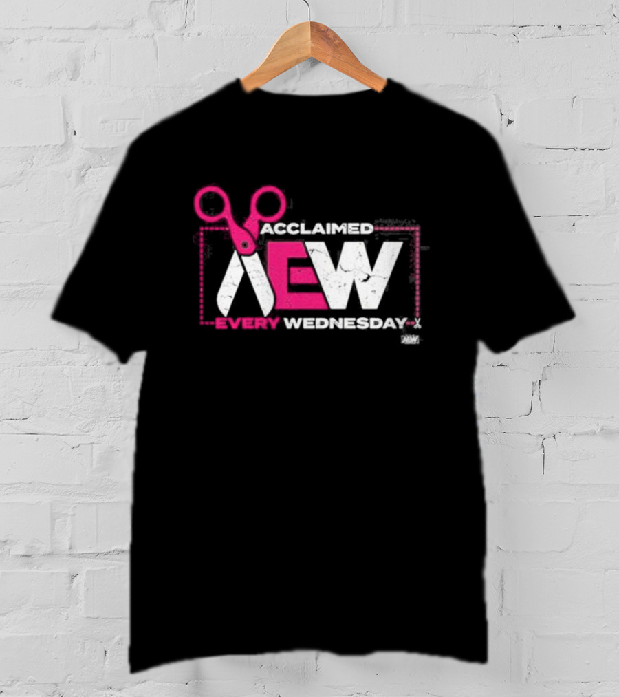 Acclaimed AEW Every Wednesday With Scissors T-Shirt
