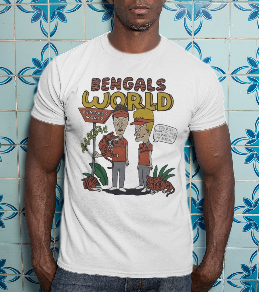 Beavis And Butthead Bengals World Aaagh You Don't Want To Face The Wrath Of My Bengal T-Shirt