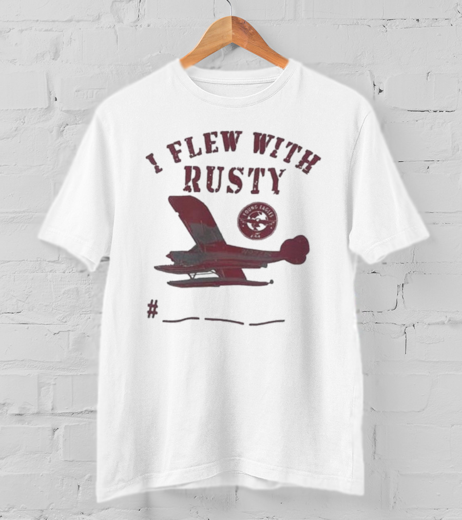 I Flew With Rusty Seaplane Club Emblem T-Shirt