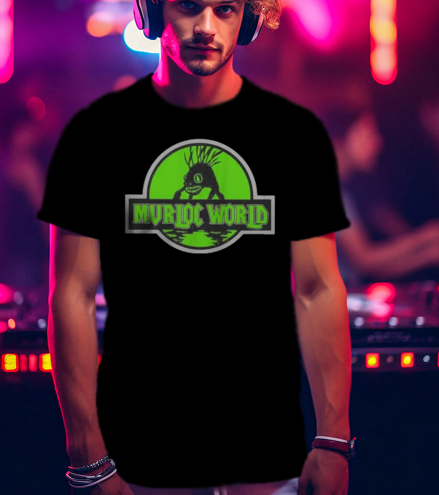 Murloc World Jurassic Symbol Green Creature T-Shirt