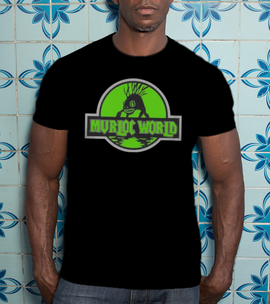 Murloc World Jurassic Symbol Green Creature T-Shirt