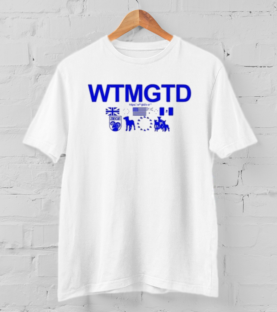 WTMGTD WaitImGoated ZEGE Goat Flag Icons T-Shirt