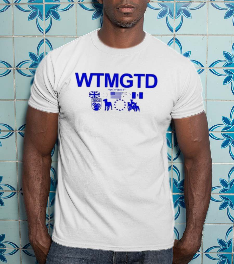 WTMGTD WaitImGoated ZEGE Goat Flag Icons T-Shirt
