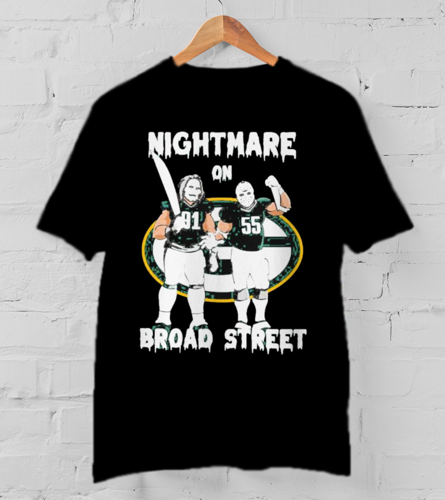 Nightmare On Broad Street 91 55 Football Players T-Shirt