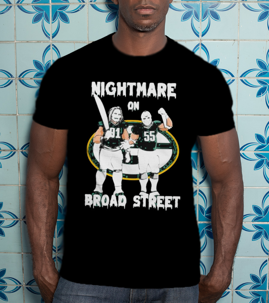 Nightmare On Broad Street 91 55 Football Players T-Shirt