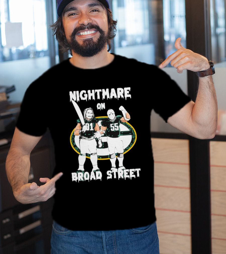 Nightmare On Broad Street 91 55 Football Players T-Shirt