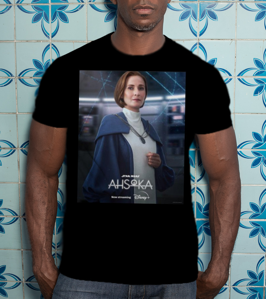 Star Wars Ahsoka Now Streaming Disney Plus Mon Mothma Character T-Shirt