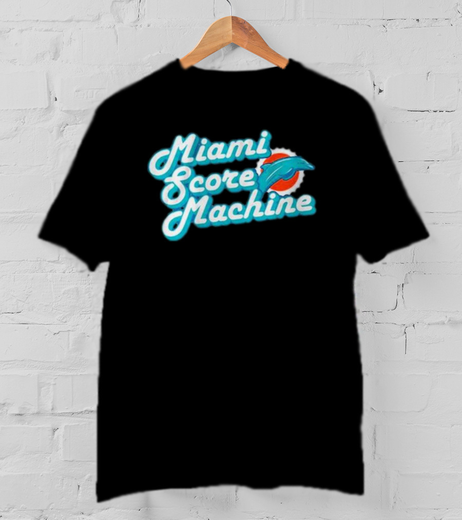 Miami Dolphins Score Machine Retro T-Shirt