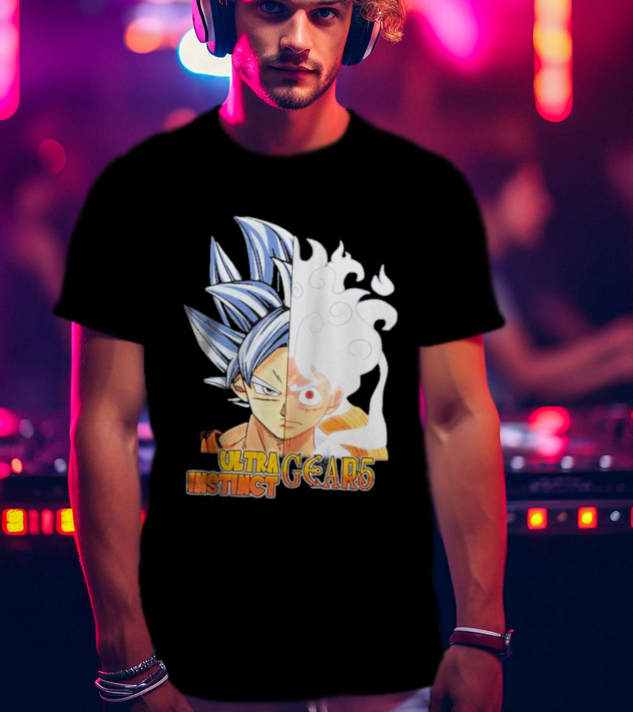 Ultra Instinct Gear 5 Fusion Anime Crossover Duo T-Shirt