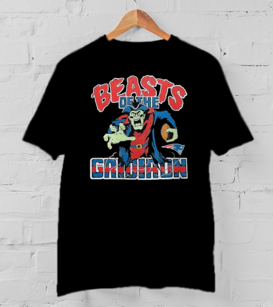 Beasts Of The Gridiron New England Patriots Football Monster T-Shirt