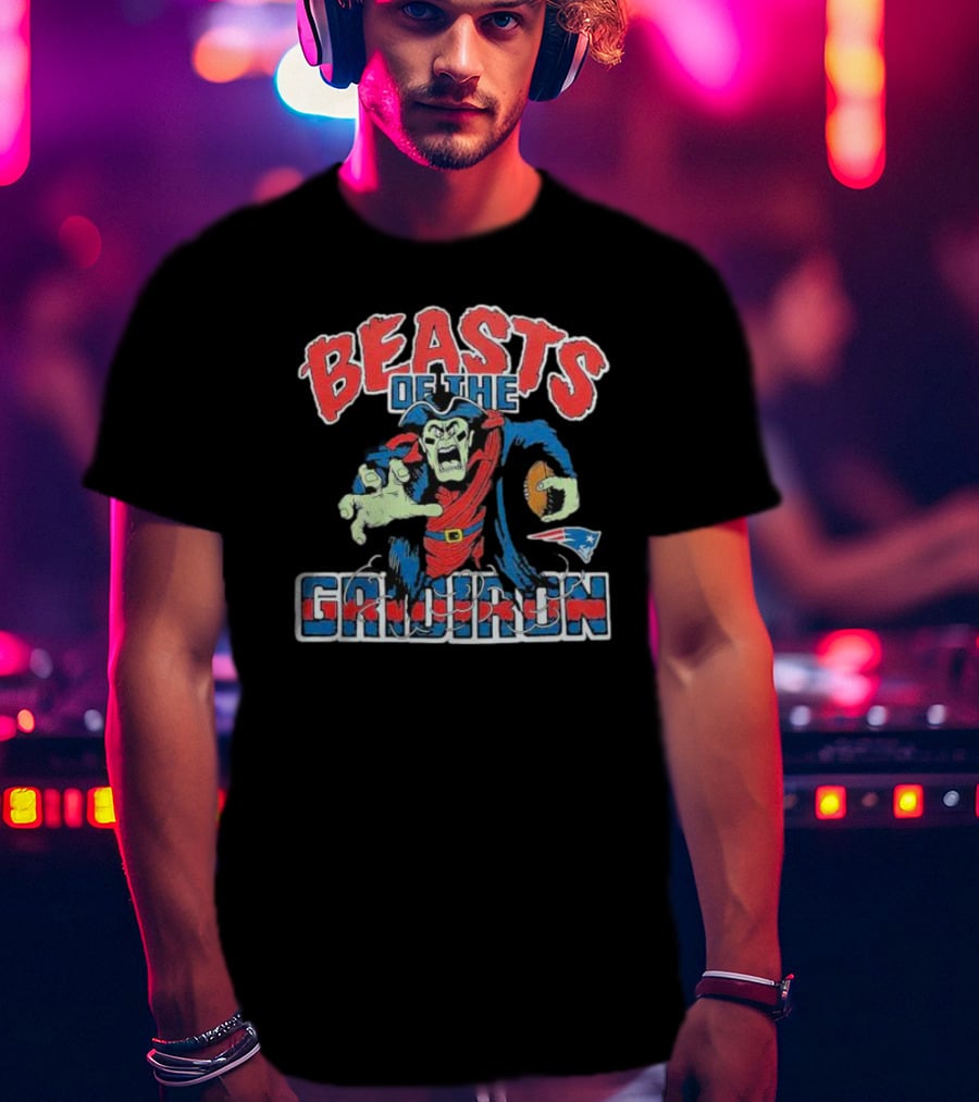 Beasts Of The Gridiron New England Patriots Football Monster T-Shirt