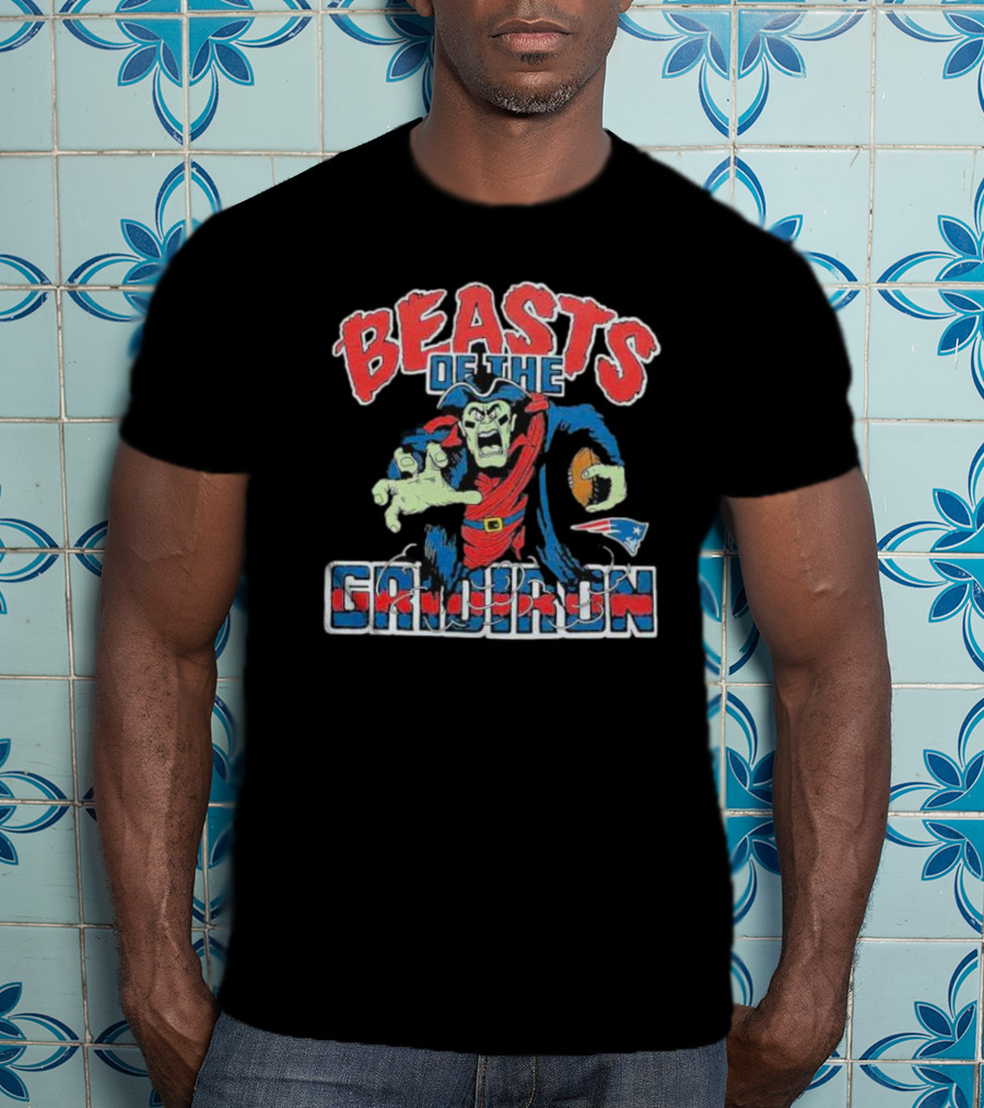 Beasts Of The Gridiron New England Patriots Football Monster T-Shirt