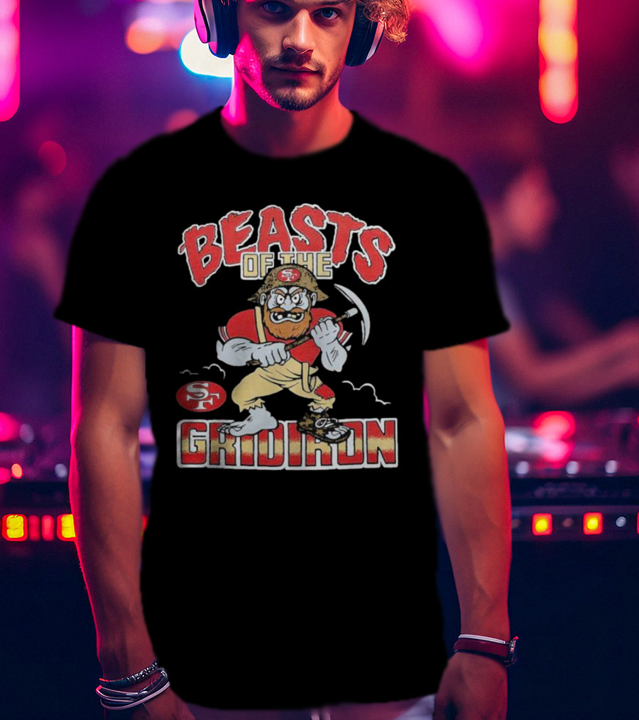 San Francisco 49ers Beasts Of The Gridiron SF Miner Character T-Shirt