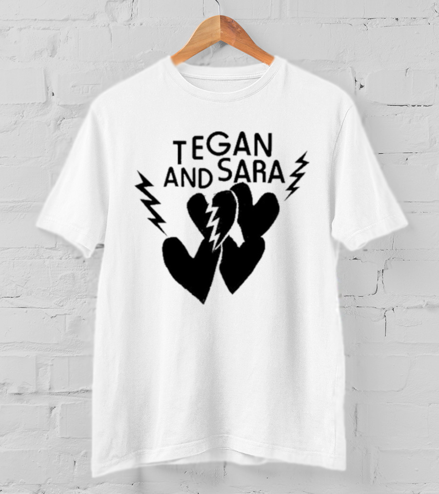 Tegan And Sara Heartbreak Lightning Hearts T-Shirt