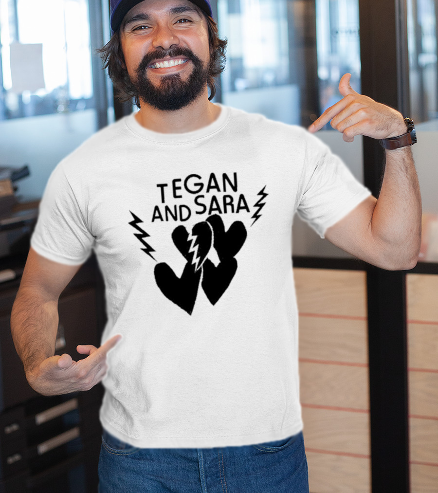 Tegan And Sara Heartbreak Lightning Hearts T-Shirt