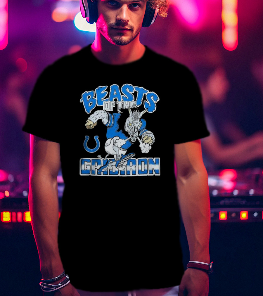 Indianapolis Colts Beasts Of The Gridiron NFL Powerhouse T-Shirt
