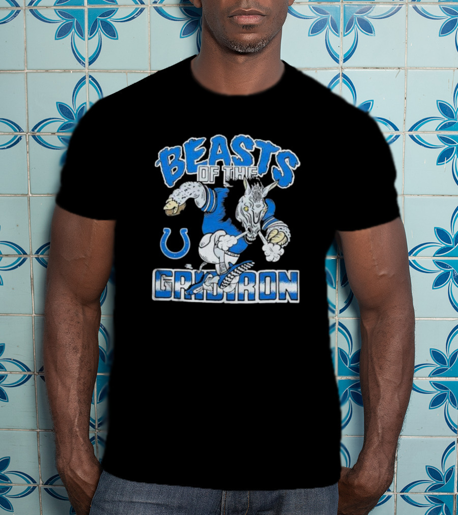 Indianapolis Colts Beasts Of The Gridiron NFL Powerhouse T-Shirt