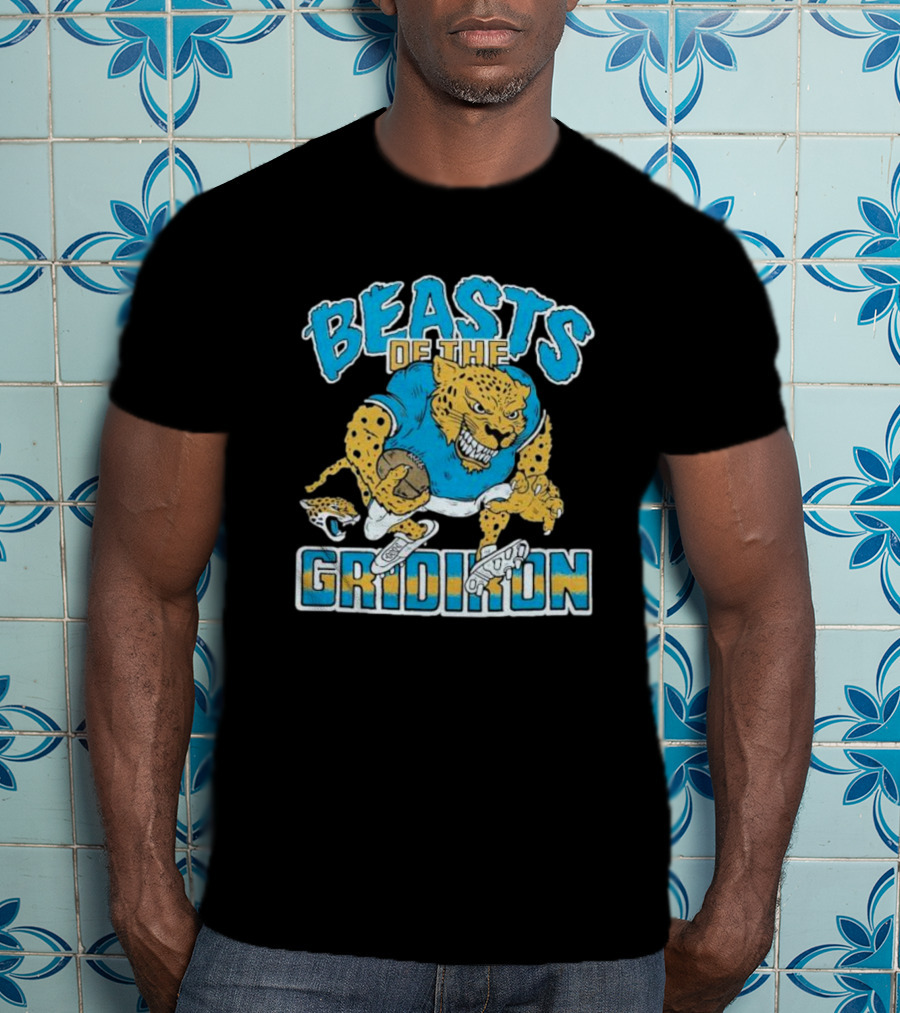 Jacksonville Jaguars Beasts Of The Gridiron Fierce Football Jaguar T-Shirt