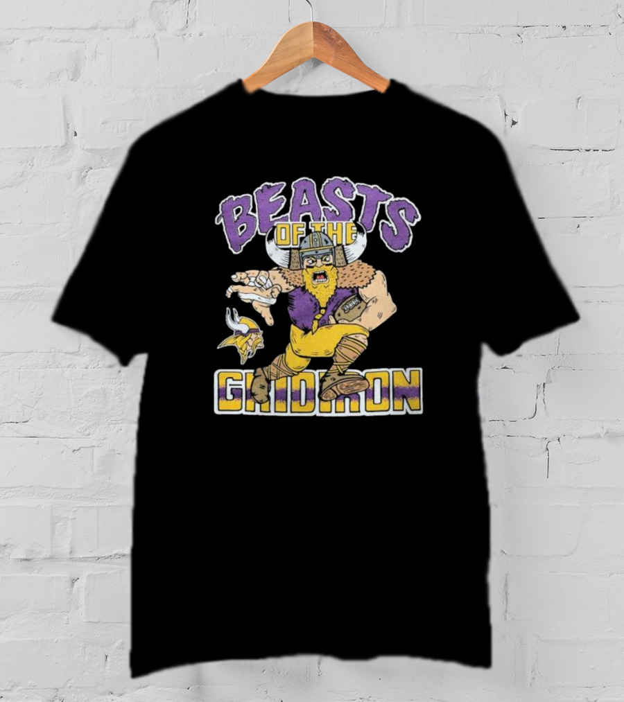 Beasts Of The Gridiron Minnesota Vikings Viking Warrior T-Shirt