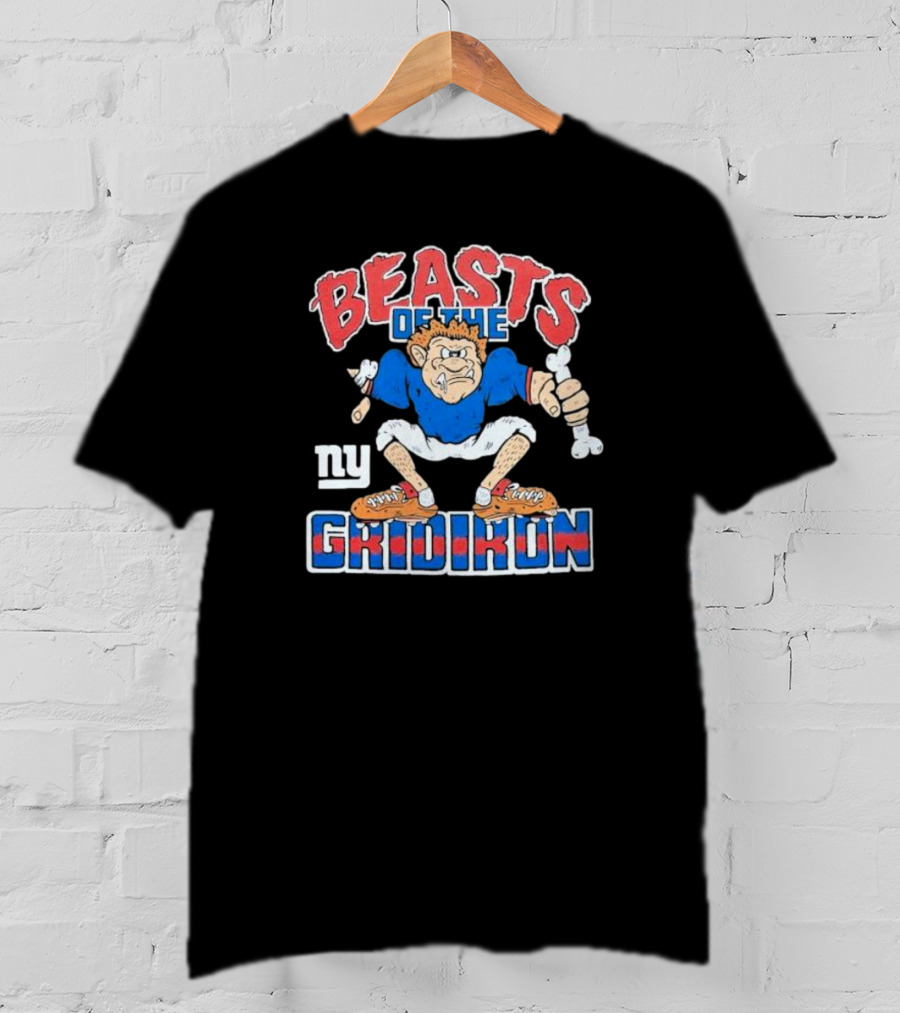 New York Giants Beasts Of The Gridiron NY Football Character T-Shirt