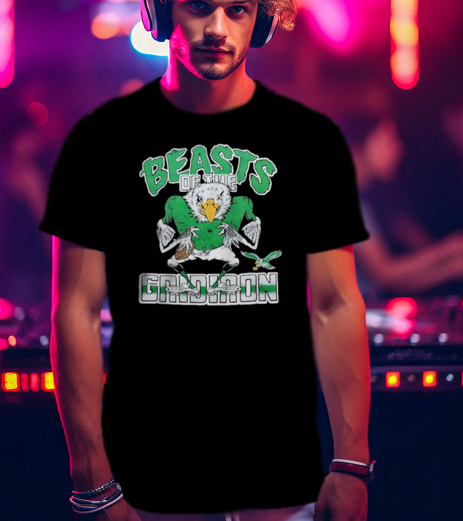 Philadelphia Eagles Beasts Of The Gridiron Football Bird Mascot T-Shirt