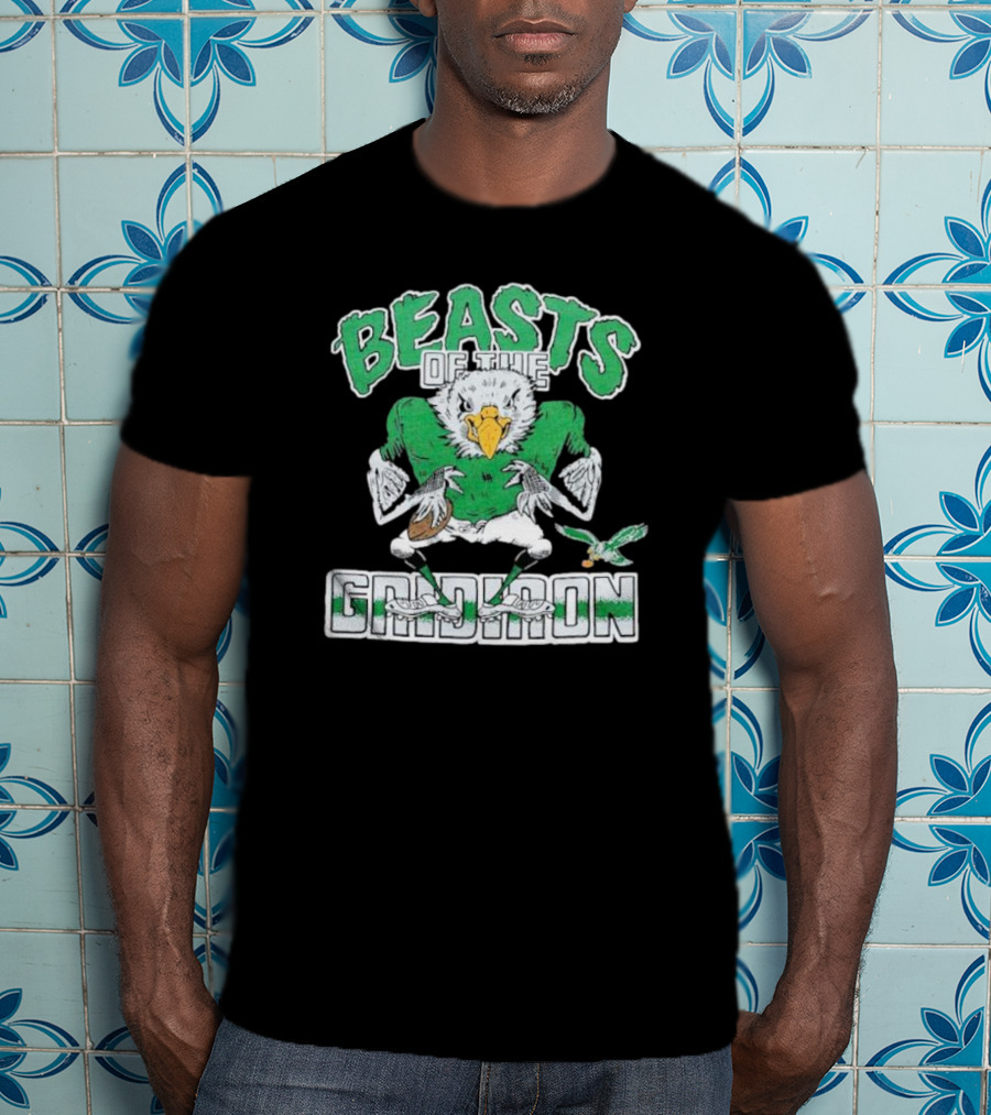 Philadelphia Eagles Beasts Of The Gridiron Football Bird Mascot T-Shirt