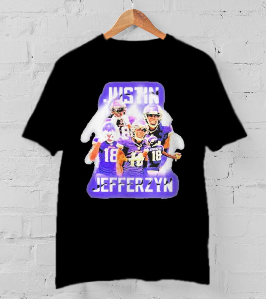 Justin Jefferzyn Freezertarps Purple Football Player Collection T-Shirt